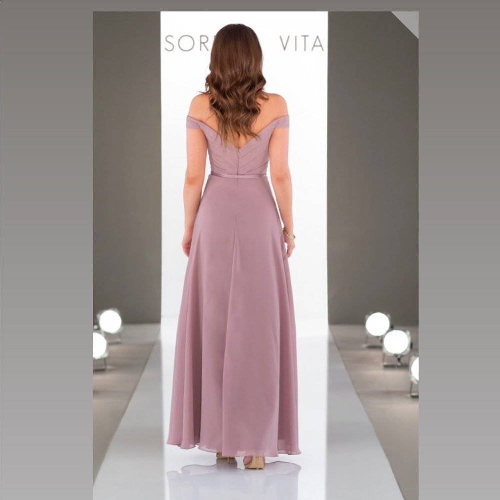 NWT Sorella Vita size 16 off shoulder design, color sage, style 9150 - Picture 2 of 13